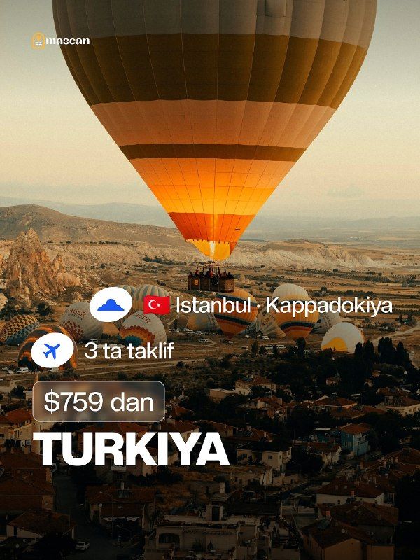 Экскурсионный тур по Турции: Стамбул – Каппадокия – Анталья