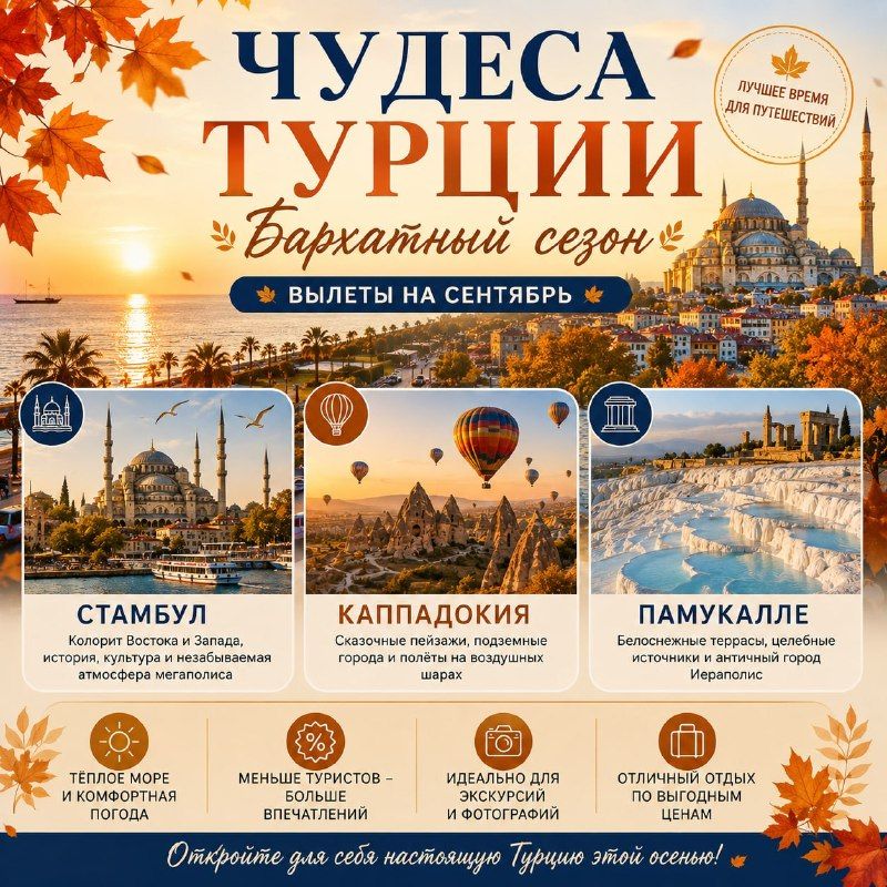 Турция: Стамбул – Каппадокия – Памуккале, 6 ночей